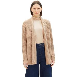 TOM TAILOR Gebreid vest voor dames, 33962 - Doeskin Melange, XXL