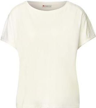 T-shirt - Effen - Viscose - Ronde Hals - Kwartmouw - Normale Pasvorm