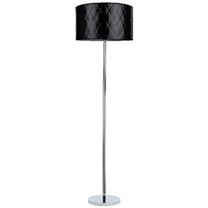 Homemania HOMBR_0154 staande lamp, staande lamp, woonkamer, vloer, stof, metaal, zwart/grijs, 50 x 50 x 166