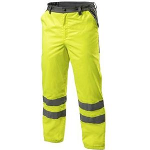 Högert Technik Jade 2XL Werkbroek voor heren, gevoerd, geel, waterdicht, 2000 mm, reflecterende strepen, winterbroek met zakken, EN ISO 20471, EN343, winddicht, geïsoleerd, robuust, geel, XXL