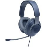 JBL Quantum 100, bedrade over-ear gaming headset met afneembare microfoon, compatibel met pc en spelcomputers, in blauw
