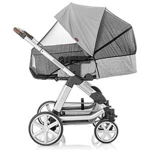 Pure ShineSafe Bite 3-in-1: zonnescherm, insectenbescherming en sluimerdoek, universele accessoires voor kinderwagen en buggys, grijs