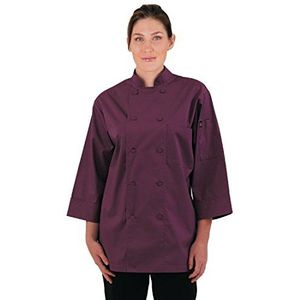 Chef Works Chefs-Jassen voor heren, M, Merlot, 1