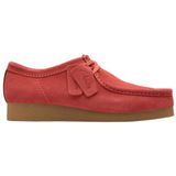 Clarks - Wallabeeevo - Derby - Rood - Leer - EVA - Casual Schoenen