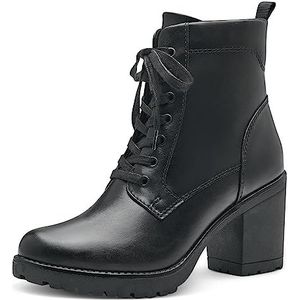 MARCO TOZZI dames 2-25204-41 Lace Boot Heel, Black, 38 EU