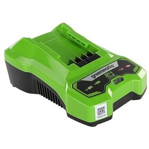Greenworks - Acculader - Geschikt voor 24V Accu's - LED-Indicator - Compact