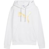 Sweater - Logoprint - Sweatstof - Glitterend - Normale Pasvorm