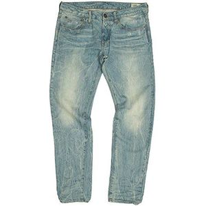 G-STAR RAW Heren 3301 Low Tapered Jeans, Blauw (licht leeftijd 6095-424), 40W x 36L