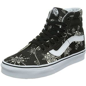 Vans Sk8-hi Reissue Hi Top Sneakers, Zwarte Schedel Sneeuwvlok Zwart, 37 EU