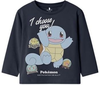 NAME IT - NMMJUMBO POKEMON - T-shirt - Lichtblauw - Donkerblauw - Pasteelgeel - Wit