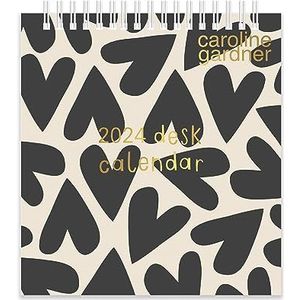 2024 Caroline Gardner Hearts & Mixed Prints Bureaukalender
