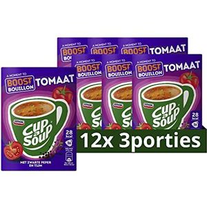 Unox Cup-a-Soup een heerlijk tussendoortje a Moment to Boost Bouillon Tomaat Zonder toegevoegde smaakversterkers en conserveermiddelen - 36 x 175 ml - Voordeelverpakking