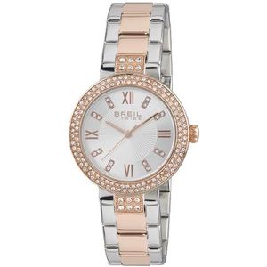 BREIL Ladys' Dance Floor Watch Collection Mono-Colour Silver dial 3 Hands Quartz Movement and IP Coloured Stainless Steel Bracelet EW0420