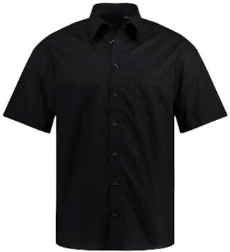 JP 1880 - Herenhemd - Zwart - 1/1 - 8XL