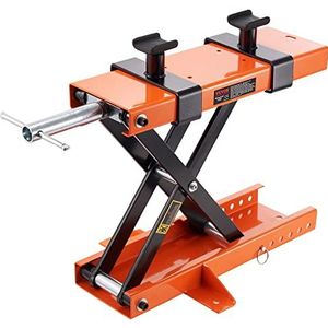 VEVOR Motorfietslift, 500 kg belastbaar, motorhefbrug, montagebok, motorfiets, verstelbare motorlift, montagebok, motorlift, motorstandaard in garage en buiten