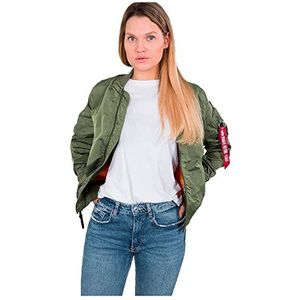 ALPHA INDUSTRIES Dames jas, Groen (Sage-green 01), S
