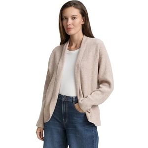 TOM TAILOR Cardigan gebreide jas voor dames, 38330 - Soft Taupe Melange, XXL