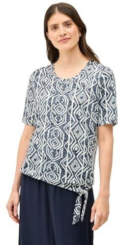 Universal - T-shirt - Blauw - Etskant-look - All-over Print