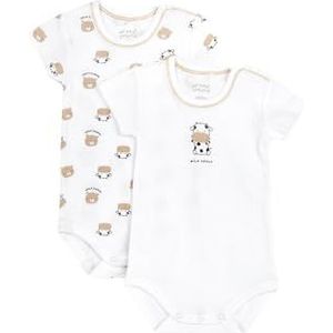 Chicco Bodyset met korte mouwen, extra pyjama voor jongens en meisjes, uniseks, Wit, 0 Maanden