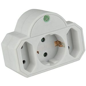 UNITEC Overspanningsfilter, 1 x Schuko, 2 x euro