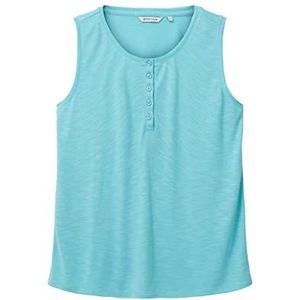 TOM TAILOR Dames 1036790 Top, 26007-Teal Radiance, XS, 26007 - Teal Radiance, XS