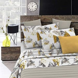 Italian Bed Linen Beddengoedset Fashion, Urban Geel, 1 eenpersoonsbed