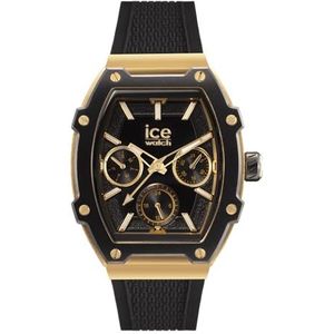 Ice-Watch - ICE boliday Black gold - Zwart dameshorloge met siliconen band - 022865 (Small)