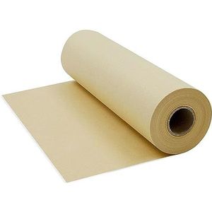 Bruine kraftpapierrol (250 mm x 30,5 m) bruin papier verpakkingsrol - ideaal voor kunst, ambachten, geschenken, post, verzending, verpakking, vloerbedekking, tafellopers