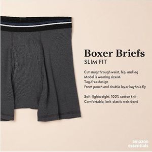 Amazon Essentials Men's Boxershort zonder label, Pack of 5, Blauw Streep/Haaien/Heidegrijs/Krabben/Lichtblauw, XL