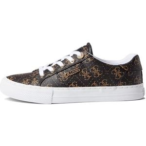 GUESS Loven Sneaker voor dames, Bruin Multi 908, 35.5 EU