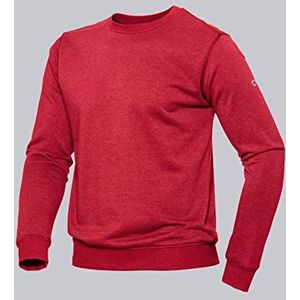 BP 1720-293 sweatshirt voor hem en haar, 60% katoen, 40% polyester rood, maat 2XS