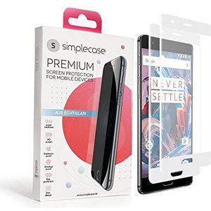 Simplecase pantserglas geschikt voor HTC One, geschikt voor 3, 2 Stuk, wit