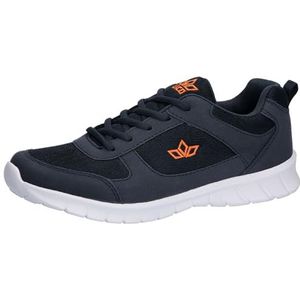 Lico - Blaine - Basketbalschoenen - Marineblauw/Oranje
