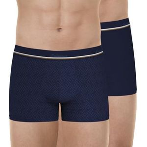 Eminence - Set van 2 boxershorts voor heren Club – duurzaam stretchkatoen, jacquard-riem – Oeko-Tex®-standaard 100 label, Marineblauw, L