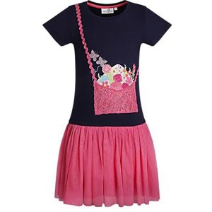 Happy Girls meisjesjurk kinderjurk, Donkerblauw, 98