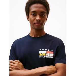 Tommy Hilfiger - Kleurenvlag T-shirt - Korte Mouwen - Regular Fit