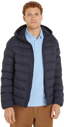 Tommy Hilfiger - Gewatteerde Jas - Blauw - Nylon - Waterafstotend