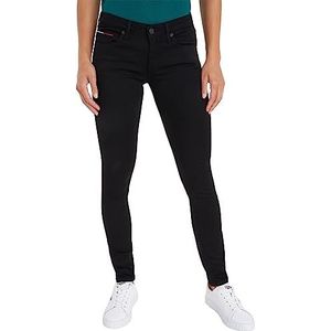 Tommy Jeans Denim broek voor dames, Blauw (Staten Black Stretch), 34W / 28L