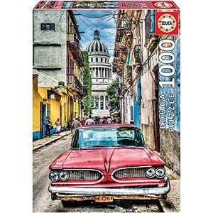 Puzzle Oldskulowe auto w starej Hawanie 1000