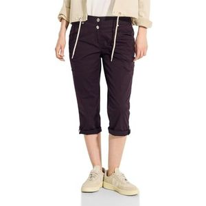 CECIL 3/4 Papertouch broek, aubergine rood, 32W x 22L