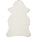 Safavieh Shaggy tapijt, SG270, handgetuft polyester curve vorm, 91 x 152 cm, ivoor