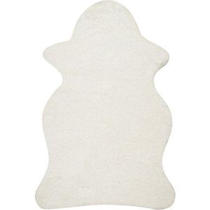 Safavieh Shaggy tapijt, SG270, handgetuft polyester curve vorm, 91 x 152 cm, ivoor