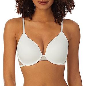 DKNY Dames Monogram Mesh Full Coverage BH met volledige afdekking, Wit/weelderige tuin, 70B