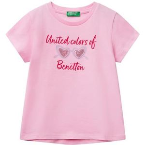 United Colors of Benetton T-shirt, Roze, 116