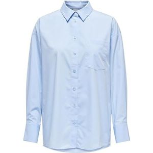 ONLPENA LS Detail Shirt WVN, Chambray Blue, S