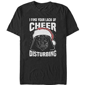 Star Wars Unisex lak of Cheer Organic Short Sleeve Crew Neck T-Shirt, zwart, M