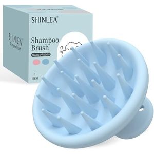 SHINLEA Haarhoofdhuidstimulator, siliconen shampooborstel, haarscrubborstel voor haargroei en hoofdmassage, zachte hoofdhoofdborstel voor nat en droog haar, hoofdschrobber, hoofdschrobber, hoofdhuid