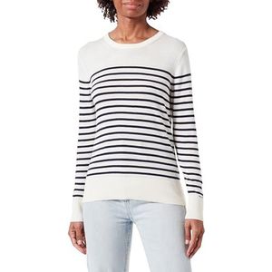 GANT FINE Knit Striped C-Neck, crème, XL
