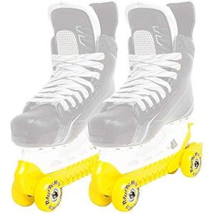 Rollergard Schaatsbeschermer met wielen geel