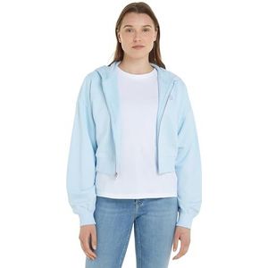 Calvin Klein Jeans Ck Embro Badge Zip-Through Zwaargewicht Throughs, Keepsake Blauw, XL Grote maren